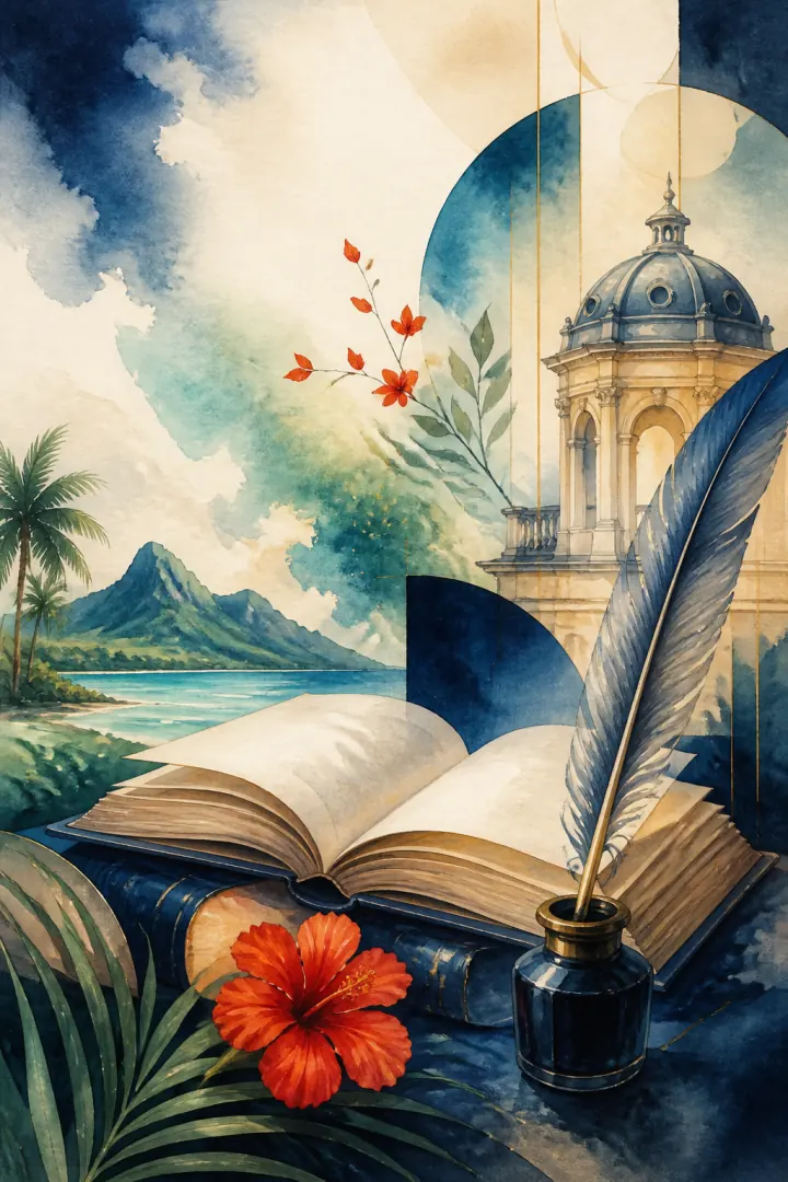 Painted artwork representing French